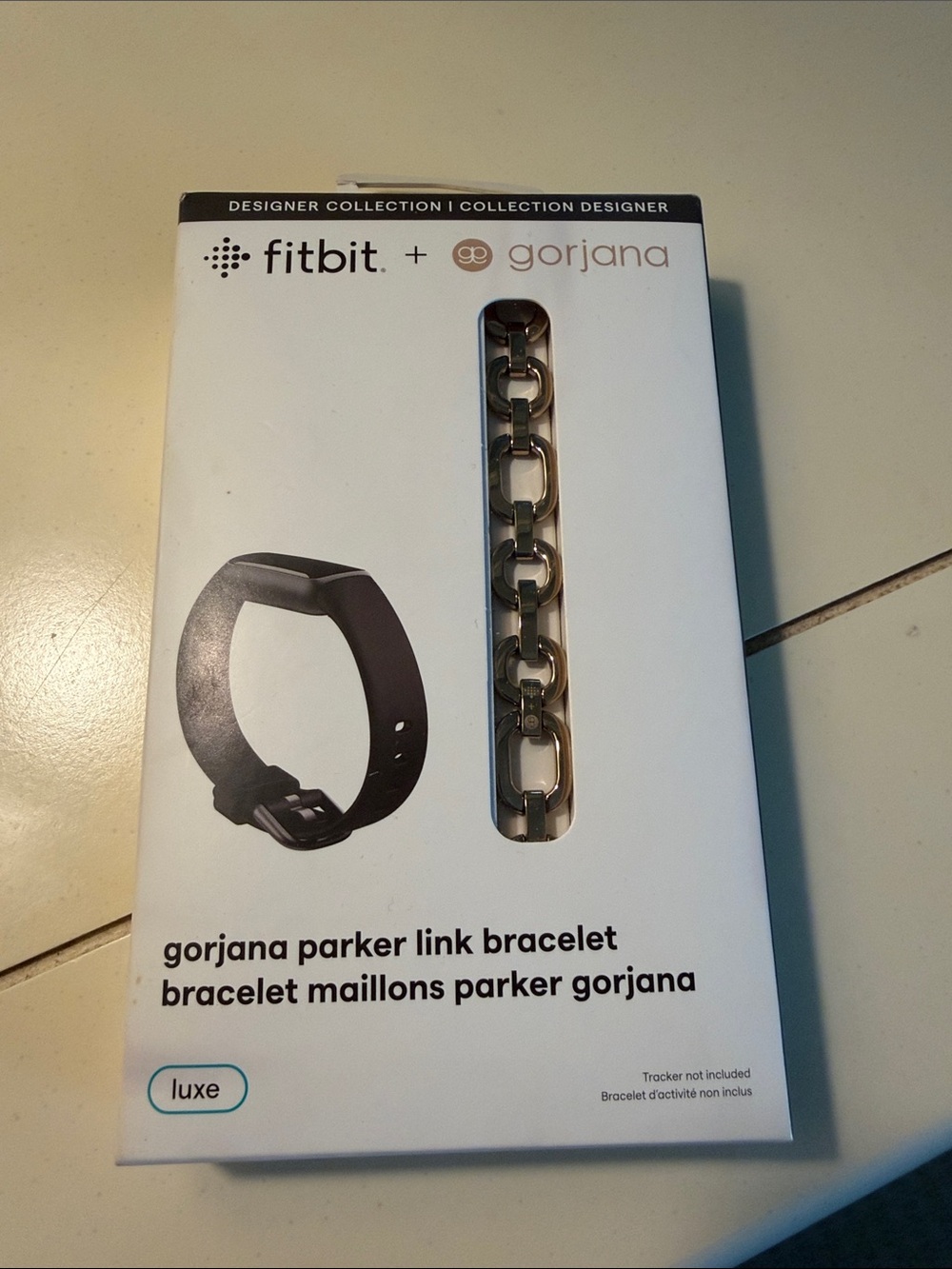 NIB Fitbit Luxe Gorjana Parker Link Bracelet - Gold (Bracelet Only)